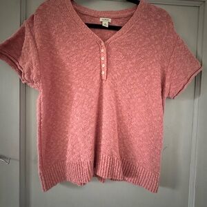 L.L. Bean Women's Rose Short Sleeve Top